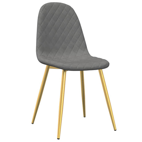 Vidaxl eetkamerstoelen 4 st fluweel lichtgrijs