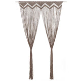 Vidaxl Vorhang Macramé 140x240 cm Baumwolltaupe