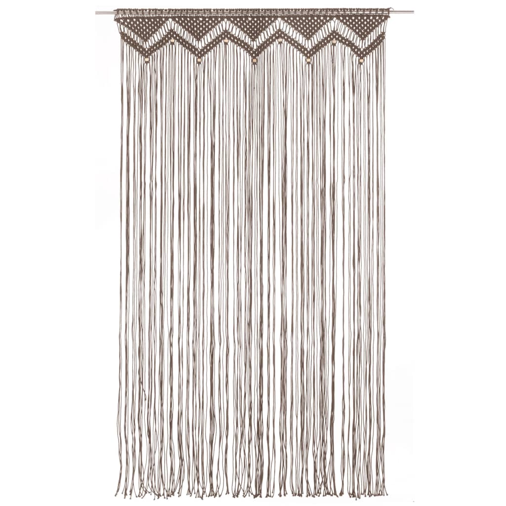 Curtyna vidaxl Macramé 140x240 cm bawełniana taupe