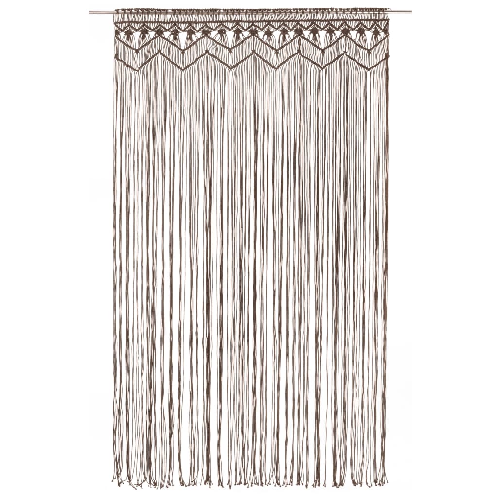 Vidaxl Vorhang Macramé 140x240 cm Baumwolltaupe