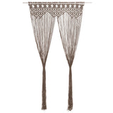Vidaxl Vorhang Macramé 140x240 cm Baumwolltaupe
