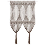 Vidaxl Vorhang Macramé 140x240 cm Baumwolltaupe