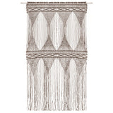 Vidaxl rideau macramé 140x240 cm coton taupe