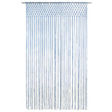 Vidaxl Curtain Macramé 140x240 cm blu cotone