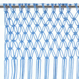 Vidaxl Curtain Macramé 140x240 cm blu cotone