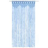 Vidaxl rideau macramé 140x240 cm Coton bleu