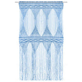 Vidaxl Vorhang Macramé 140x240 cm Baumwollblau