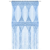 Vidaxl Curtain Macramé 140x240 cm Cotton Blue