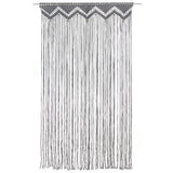VIDAXL -Vorhang Macramé 140x240 cm Baumwoll -Anthrazit