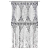 VIDAXL -Vorhang Macramé 140x240 cm Baumwoll -Anthrazit