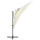 Vidaxl -schwimmendes Parasol mit Doppeldach 250x250 cm Sand -Colored