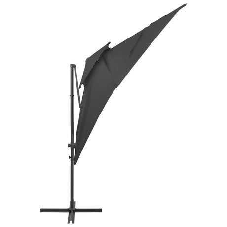 Vidaxl -schwimmendes Parasol mit Doppeldach 250x250 cm Anthrazit -Colored