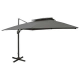 Vidaxx schwimmender Sonnenschirm mit Doppeldach 300x300 cm Anthrazit