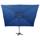 Vidaxl schwimmendes Parasol mit Doppeldach 400x300 cm Azure Blau