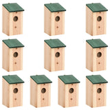 Vidaxl Bird House 10 szt. 12x12x22 cm stałe sinewood