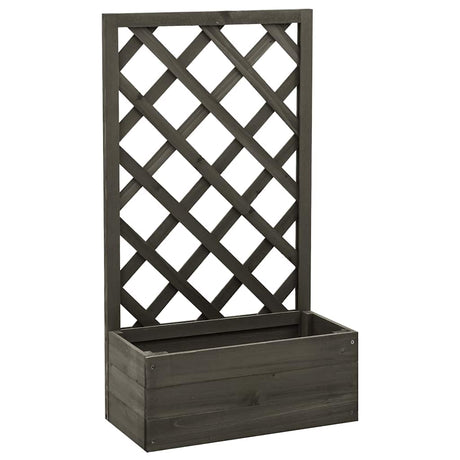 Vidaxl latwerkplantenbak 50x25x90 cm Festkiefergrau