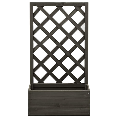 Vidaxl latwerkplantenbak 50x25x90 cm Festkiefergrau