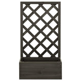 Vidaxl latwerkplantenbak 50x25x90 cm Festkiefergrau