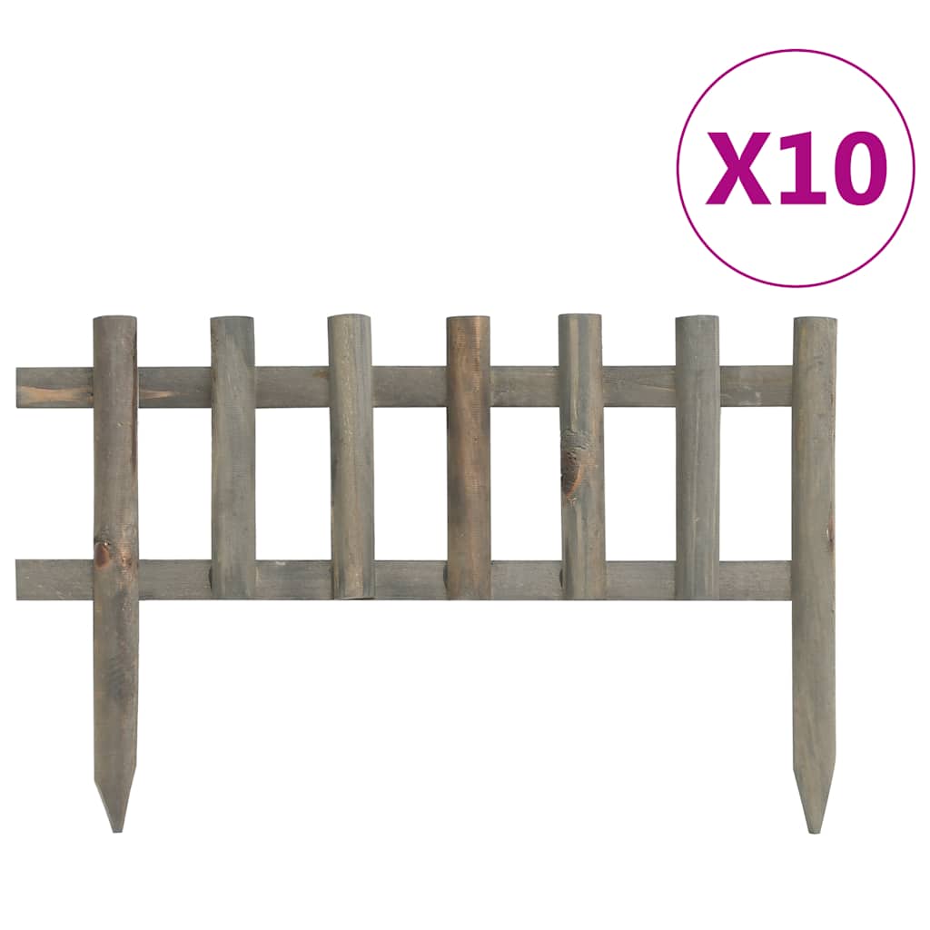 Vidaxl -Gazonkanten 10 ST 4,4 m Vurenhout