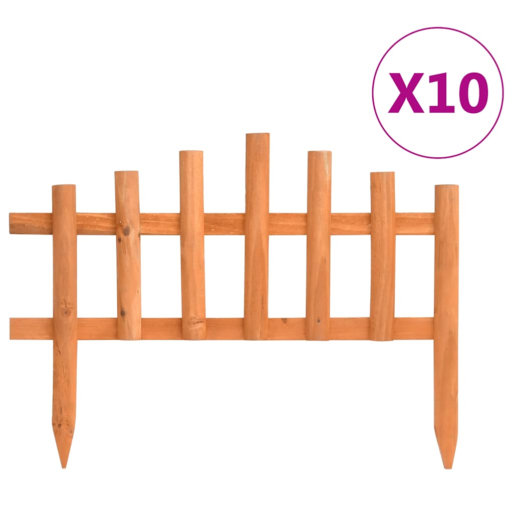 Vidaxl -Gazonkanten 10 ST 4,4 m Vurenhout