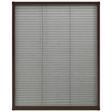 Vidaxl Fenster Plissé 80x100 cm Aluminiumbraun