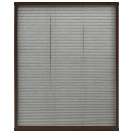 Vidaxl Fenster Plissé 80x100 cm Aluminiumbraun