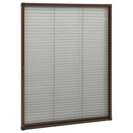 Vidaxl Fenster Plissé 80x100 cm Aluminiumbraun