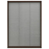 Vidaxl Fenster Plissé 80x120 cm Aluminiumbraun