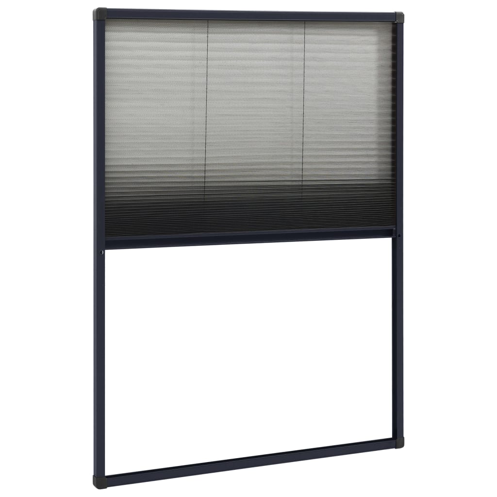 Vidaxl Window Plissé 80x120 cm aluminium Antracit -farvet