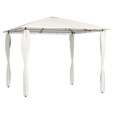 Vidaxl -Laube mit Stangenabdeckungen 160 g m² 3x3x2,6 m cremefarben
