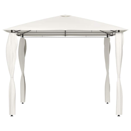 Vidaxl -Laube mit Stangenabdeckungen 160 g m² 3x3x2,6 m cremefarben