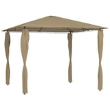Vidaxl -Laube mit Pole bedeckt 160 g m² 3x3x2,6 M Taupe