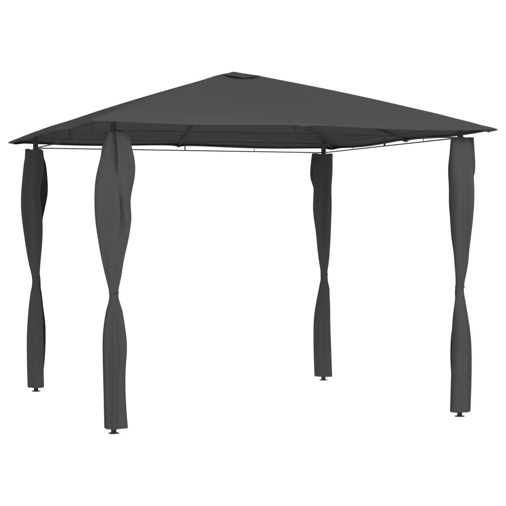 Vidaxl Arbor med polskåp 160 g m² 3x3x2,6 m antracitfärgad