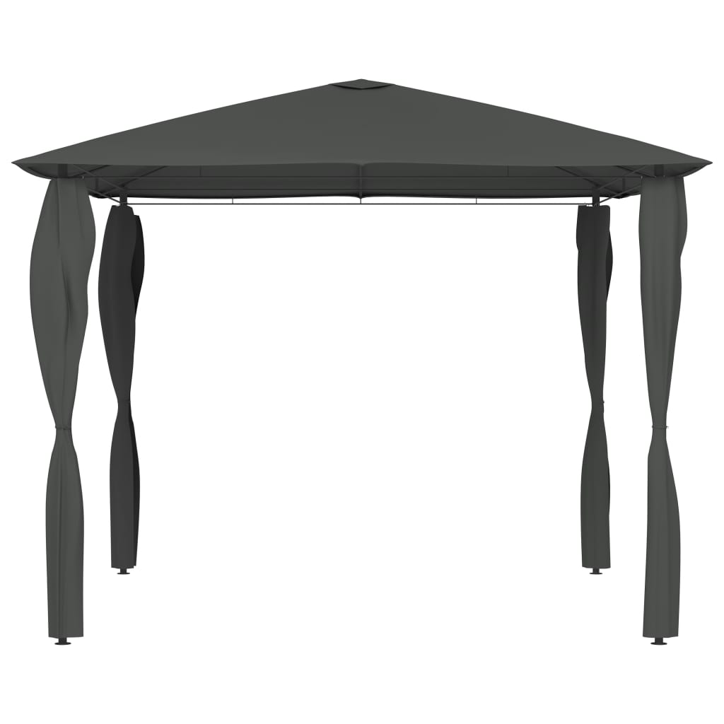 Vidaxl Arbor med polskåp 160 g m² 3x3x2,6 m antracitfärgad