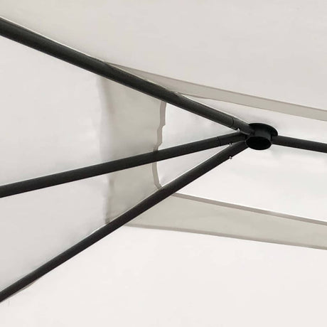 Vidaxl -Laube mit Stangenabdeckungen 160 g m² 3x4x2,6 m cremefarben