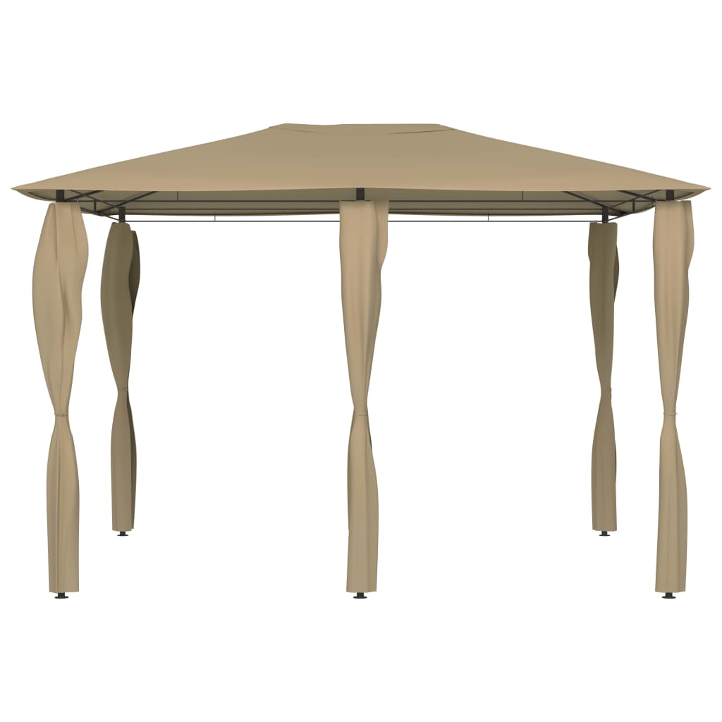 Vidaxl Arbor con palo copri 160 g m² 3x4x2,6 m Taupe