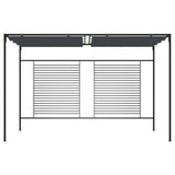 Vidaxl Arbor s rozšiřitelnou střechou 180 g m² 4x3x2,3 m Anthracite -Colored