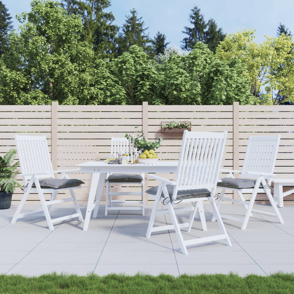 VIDAXL -Stuhlkissen 4 Stcs 40x40x7 cm Oxford Stoff grau
