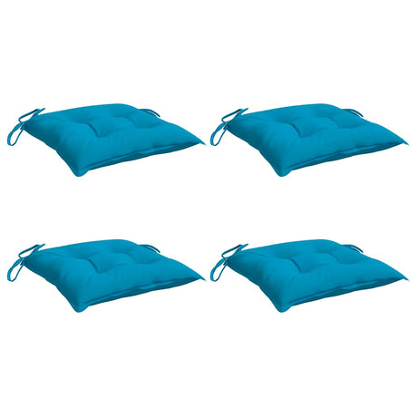 VIDAXL STUHR Kissen 4 Stcs 40x40x7 cm Oxford Stoff hellblau