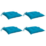 Coussins de chaise vidaxl 4 pcs 40x40x7 cm tissu oxford bleu clair