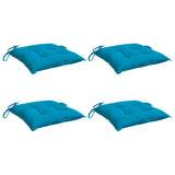 VIDAXL STUHR Kissen 4 Stcs 40x40x7 cm Oxford Stoff hellblau