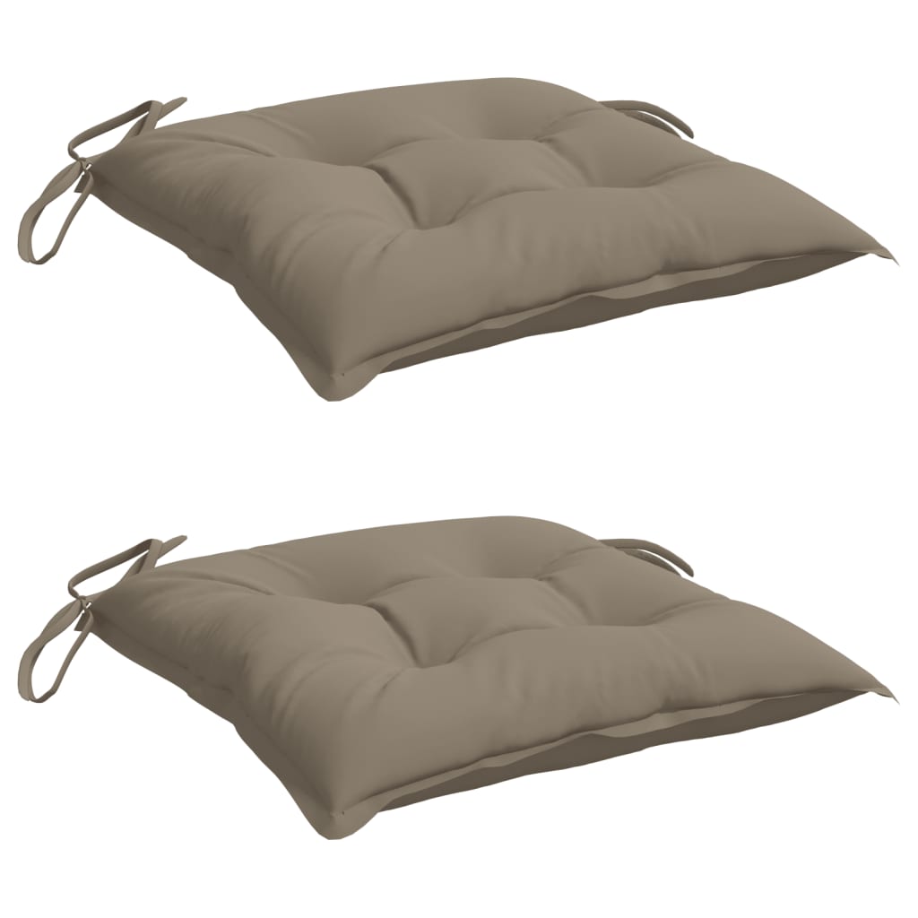 Vidaxl Chair cushions 2 pcs 40x40x7 cm Oxford fabric taupe