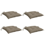 VIDAXL -Stuhlkissen 4 PCs 40x40x7 cm Oxford Stofftaupe