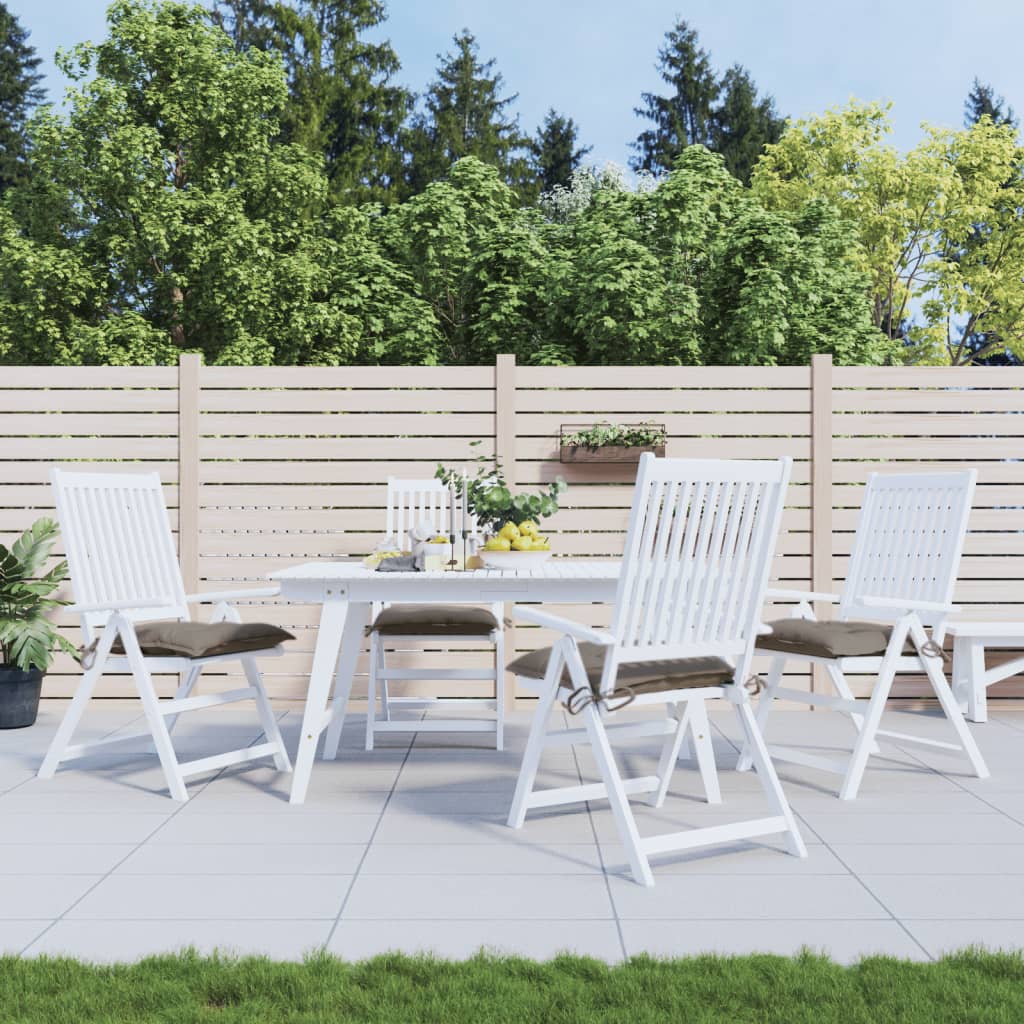 VIDAXL -Stuhlkissen 4 PCs 40x40x7 cm Oxford Stofftaupe