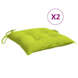 Vidaxl Frea Poduszki 2 szt. 40x40x7 cm Oxford Fabric Clear Green