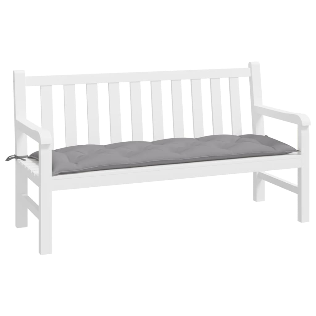 Vidaxl Gartenbank Kissen 150x50x7 cm Oxford Stoff grau