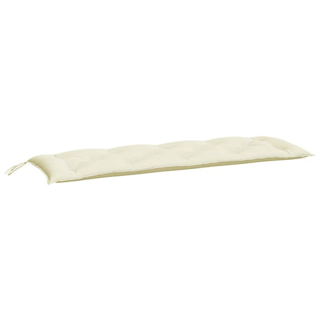 Vidaxl Garden Bench Kissen 150x50x7 cm Oxford Stoff Crèmewit