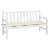 Vidaxl Garden Bench Kissen 150x50x7 cm Oxford Stoff Crèmewit