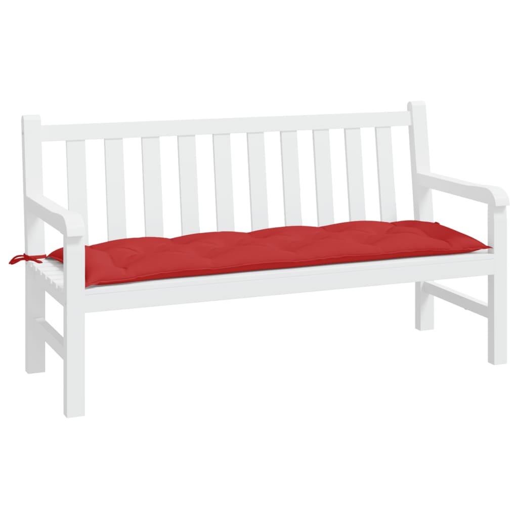 Vidaxl Garden Bench polštář 150x50x7 cm Oxford tkanina červená