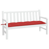 Vidaxl Garden Bench polštář 150x50x7 cm Oxford tkanina červená